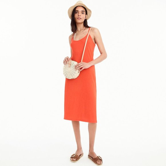 strappy knit midi dress